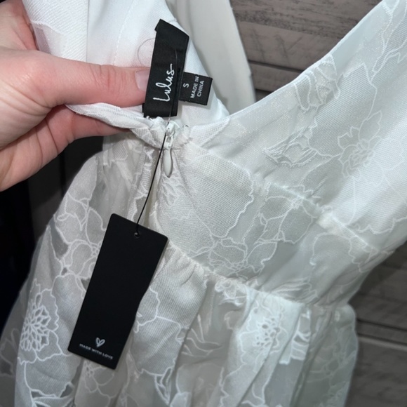 Lulu's White Floral Lace Mini Dress - Picture 5 of 5